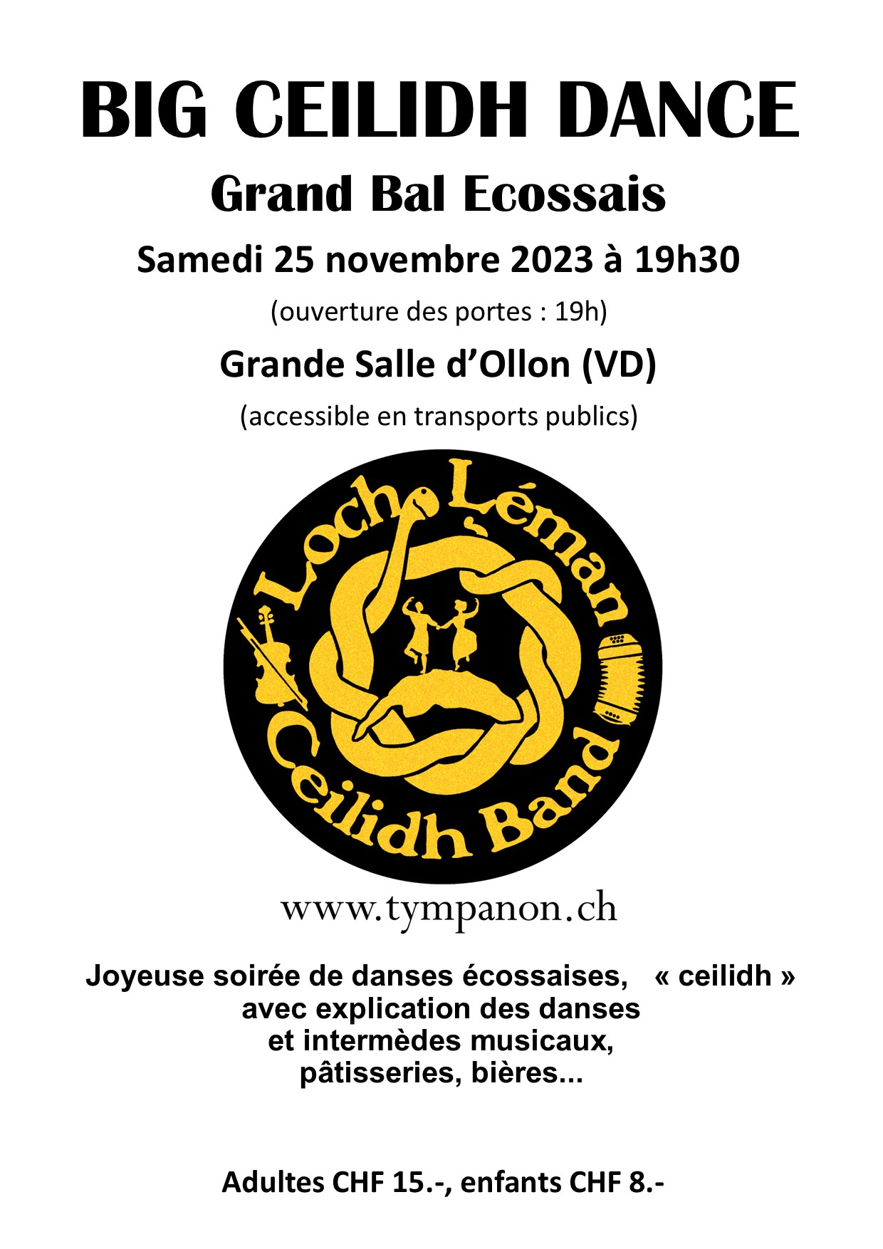 Affiche Xmas Ceilidh 2023